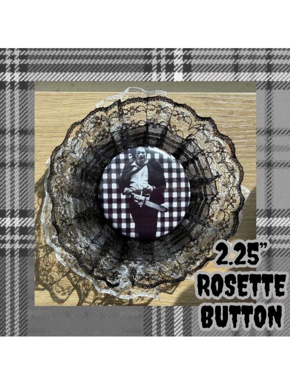 The Texas Chain Saw Massacre 2.25” Rosette Button